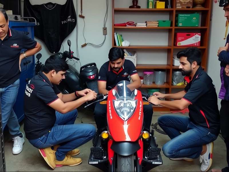 Jalandhar Speedsters Development Team Jalandhar Speedsters development team working in their garage office in Punjab